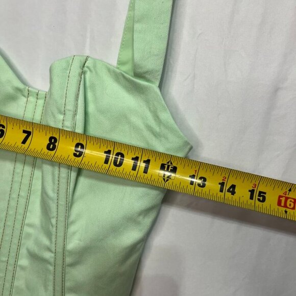 BY.DYLN Casey Corset Top Mint Green Medium NWOT - Picture 5 of 11